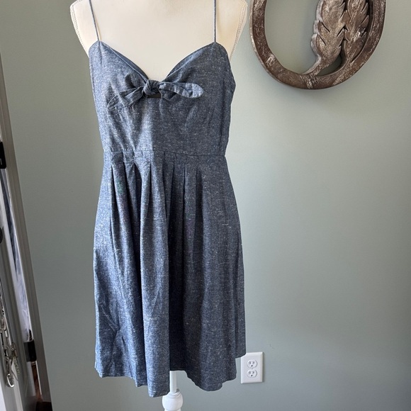 Elegant Madewell Blue Spaghetti Strap Dress size 12 - Picture 2 of 8